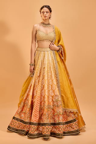 Cedar & Pine Embroidered Lehenga Set 