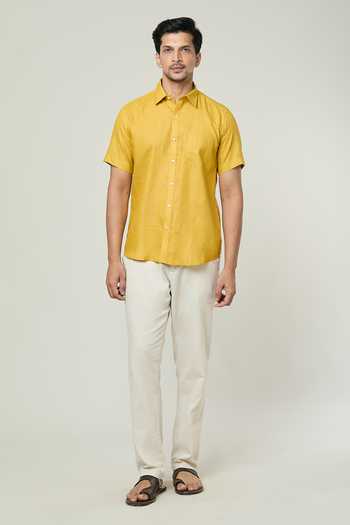 Aryavir Malhotra Solid Half Sleeves Shirt 