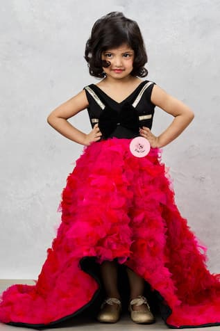 Ruffled Bow Gown 