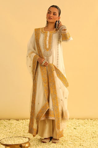 Sheetal Batra Asmira Embroidered Kurta Palazzo Set 