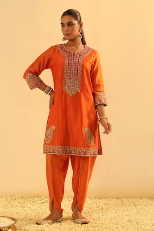 Sheetal Batra Anjum Embroidered Kurta & Dhoti Pant Set 