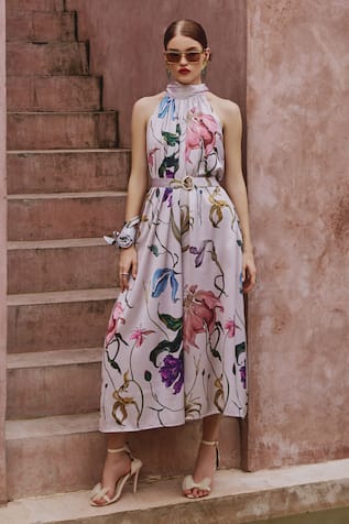 HOUSE OF FETT Blair Floral Print Jumpsuit 