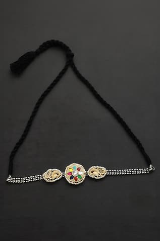 Navratna Floral Motif Choker 