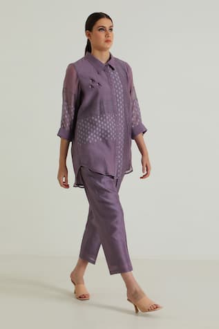 Arcvsh by Pallavi Singh Lace Detailed Shirt With Pant 