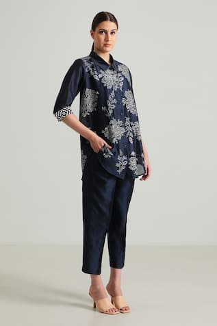 Arcvsh by Pallavi Singh Wild Weed Print Shirt With Pant 