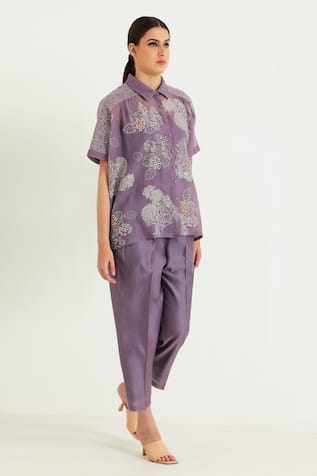 Arcvsh by Pallavi Singh Floral Print Shirt With Pant 