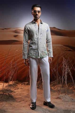 Asuka Phoenix Whisper Embroidered Shirt 