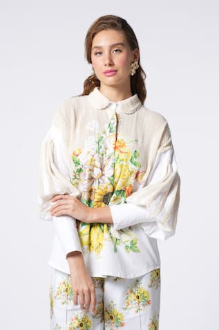 Ekastories Floral Fantasy Printed Shirt 