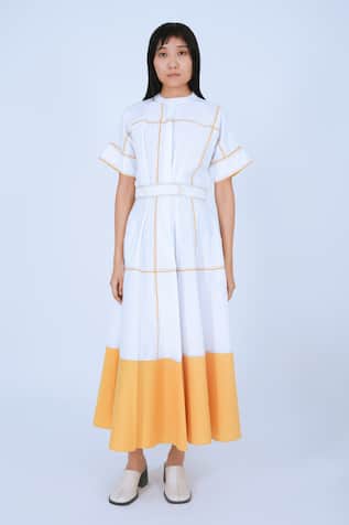 Leh Studios Obi Two Tone Dress 