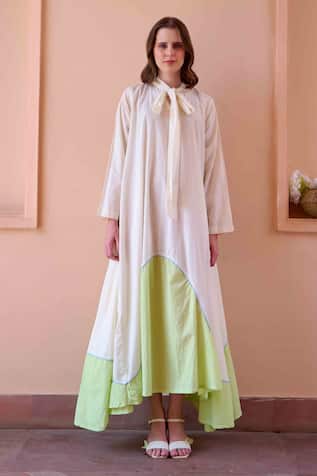 Ruby Color Block Dress For Kids