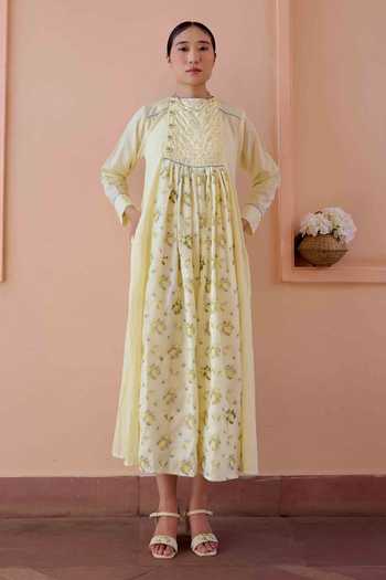 OurDve Zeno Lemon Print Dress 