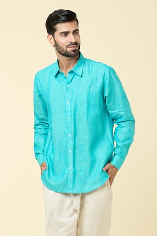Arihant Rai Sinha Linen Straight Shirt 