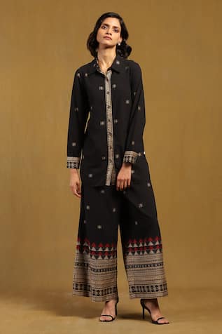 Ritu Kumar Aurelia Geometric Pattern Shirt With Pant 