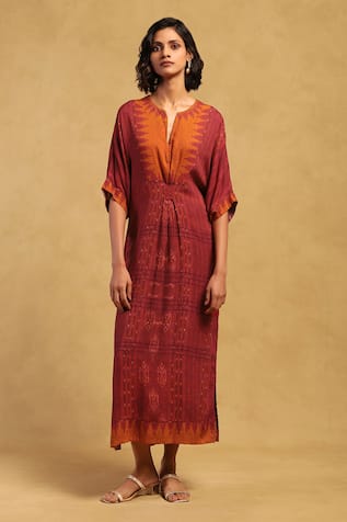 Ritu Kumar Aninda Printed Kaftan Dress 