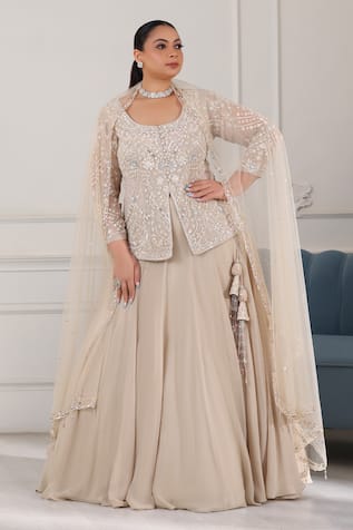 Raj Arora Embroidered Lehenga Set 