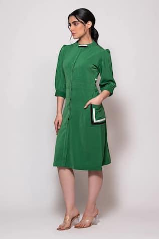 Veera Wear Contrast Side Pocket Dress 