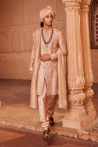 Contrast By Parth Izaar Zardozi Embroidered Sherwani Set 