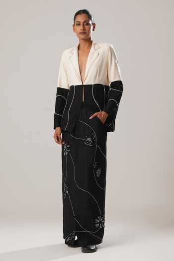 Atbw Color Block Dori Detailed Blazer 
