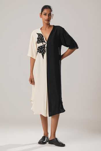 Atbw Color Block Midi Dress 