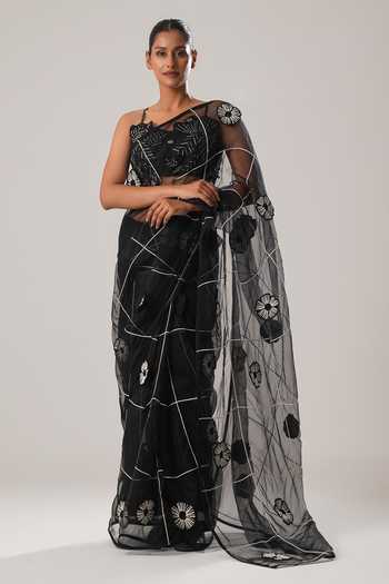 Atbw 3D Flower Detailed Saree 