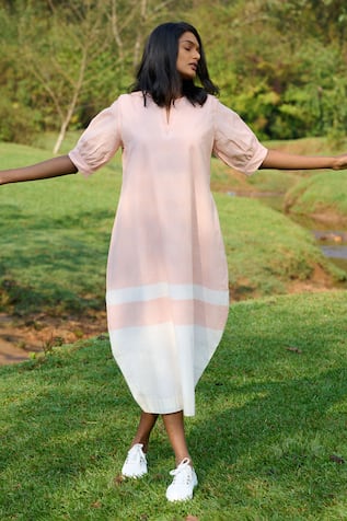 MANTRA Kerala Handloom Slit Peg Dress 