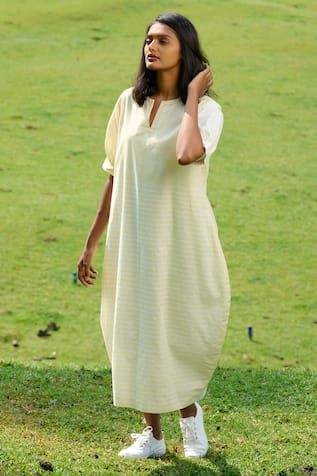 MANTRA Kerala Handloom Stripe Pattern Peg Dress 