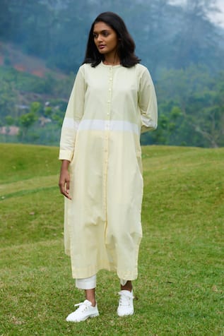 MANTRA Kerala Handloom Stripe Print Kurta 