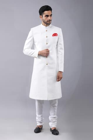 Manish Nagdeo Banarasi Brocade Sherwani Set 