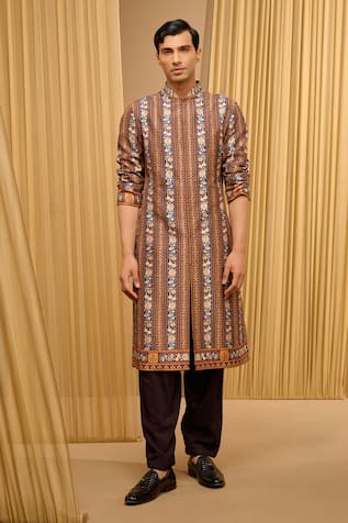 Tarun Tahiliani Floral Print Kurta 