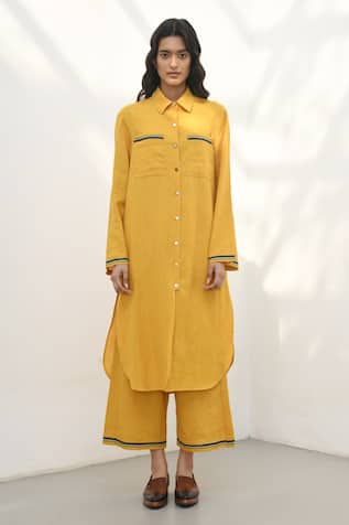 Payal Pratap Gubbio Handloom Collared Tunic 