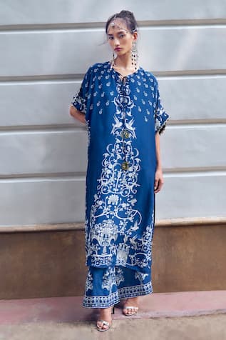 Limerick by Abirr N' Nanki Rene Botanical Pattern Kurta With Pant 