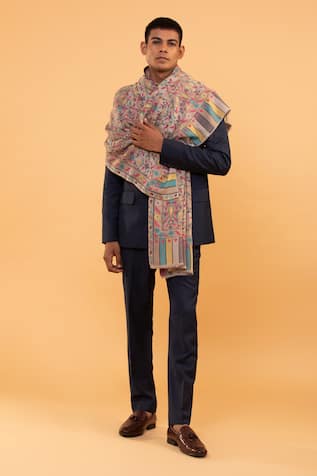 Modarta Floral Embroidered Shawl 