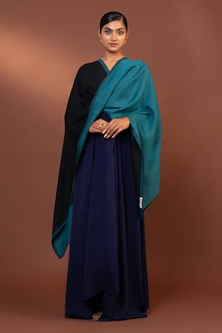 MODARTA Reversible Fine Wool Shawl 