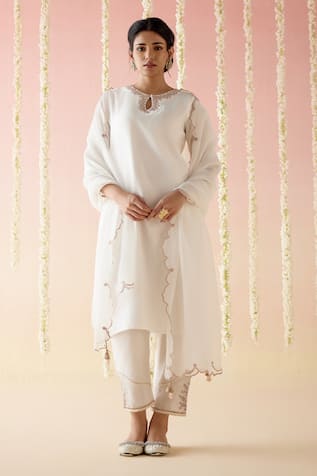 Nero India Dori Embroidered Kurta Pant Set 