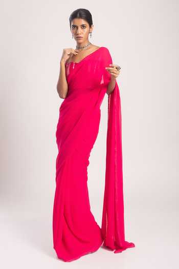 Tuli Patali Lace Embroidered Border Saree 
