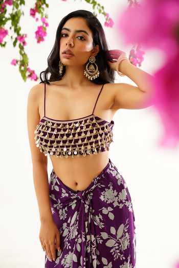 Tuli Raga Bela Kaudi & Coin Work Blouse 