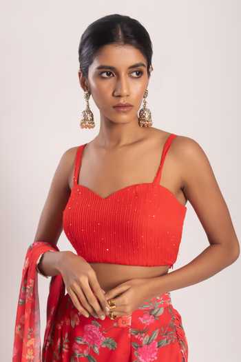 Tuli Asa Sequin Embroidered Blouse 