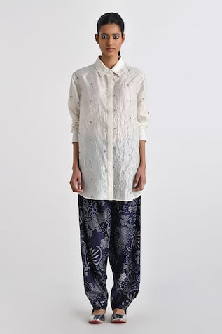 Payal Pratap Aria Oversize Crushed Shirt 