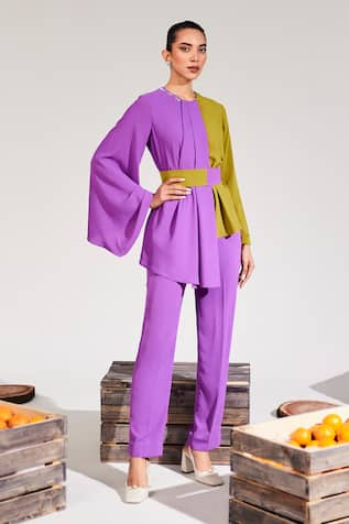 House of Zeniaa The Poppy Solid Pant 