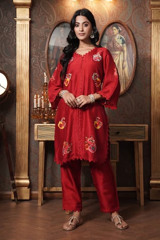 Surabhi Arya Floral Pattern Kurta With Pant 