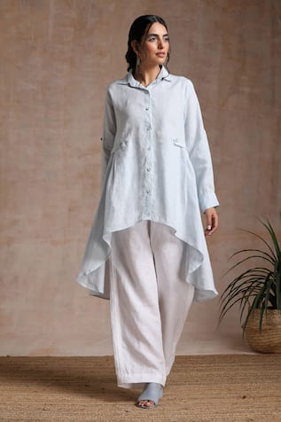 Vasstram Solid High-Low Tunic 