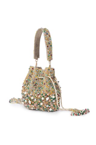Afreen Crystal Embroidered Potli 