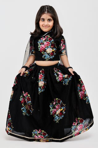 Mamma Plz Floral Print Lehenga Set 