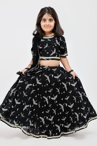 Mamma Plz Fauna Print Lehenga Set 