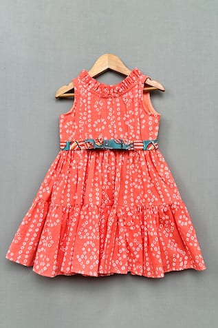 Bandhej Print Cotton Dress 