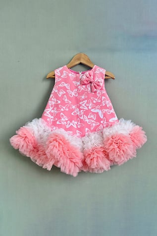 Butterfly Print Cotton Dress 