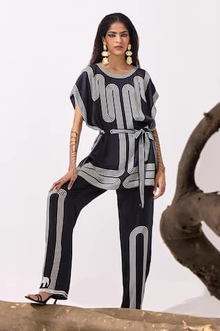 Kamaali Pret Aurora Placement Print Pant 