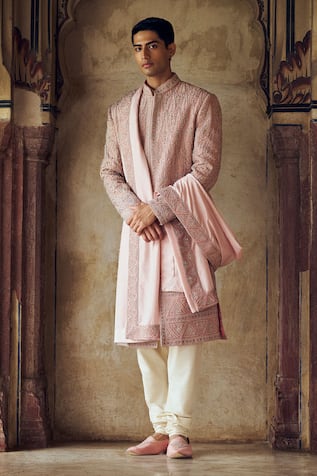 Nitika Gujral Embroidered Sherwani Kurta Set 