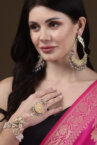 Gul E Rang Kundan Embellished Hathphool 