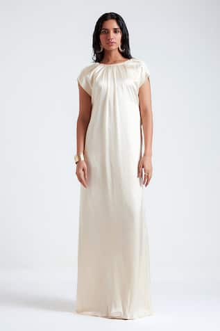 Deme by Gabriella Lea Cowl Back Neck Gown 